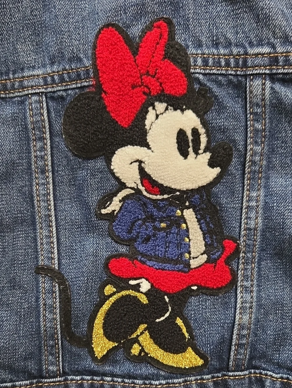 GAP Disney Kids Denim Jacket with Minnie Mouse Patch 2t